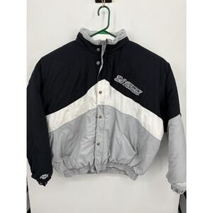 DeLONG VTG Men's Los Angeles Kings NHL Hooded Winter Jacket, Made USA, 4XL, RARE